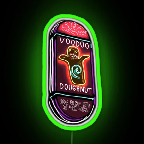 Voodoo Doughnut Sign RGB Neon Sign