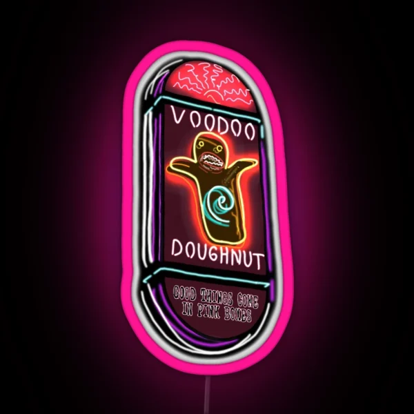Voodoo Doughnut Sign RGB Neon Sign