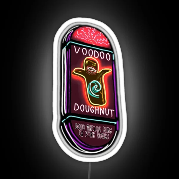 Voodoo Doughnut Sign RGB Neon Sign