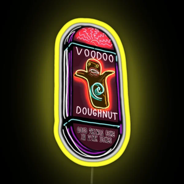 Voodoo Doughnut Sign RGB Neon Sign