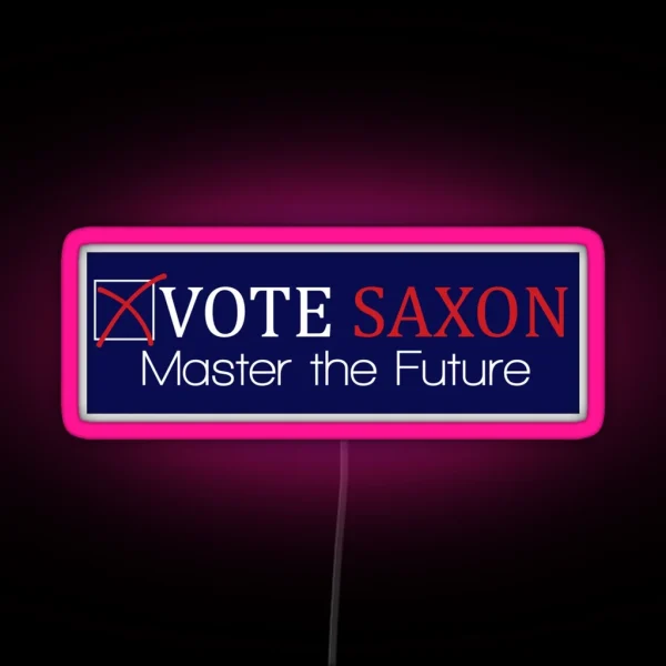 Vote Harold Saxon RGB Neon Sign
