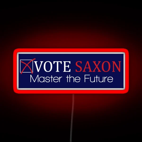 Vote Harold Saxon RGB Neon Sign