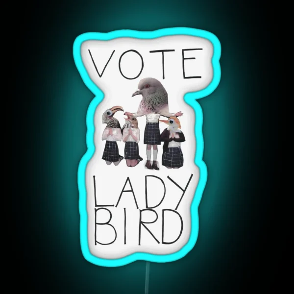 VOTE LADYBIRD RGB Neon Sign