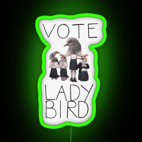 VOTE LADYBIRD RGB Neon Sign