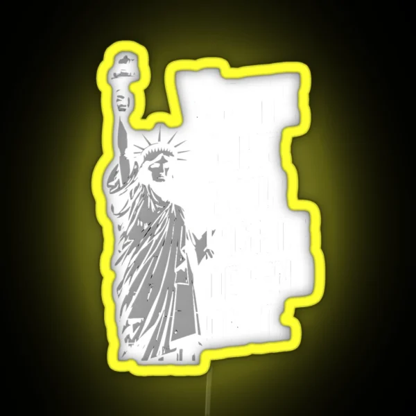 Vote Like Your Rights Depend On It Liberty Statue RGB Neon Sign