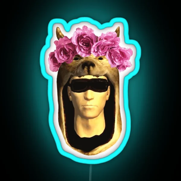 Vulpes Inflowercrown RGB Neon Sign