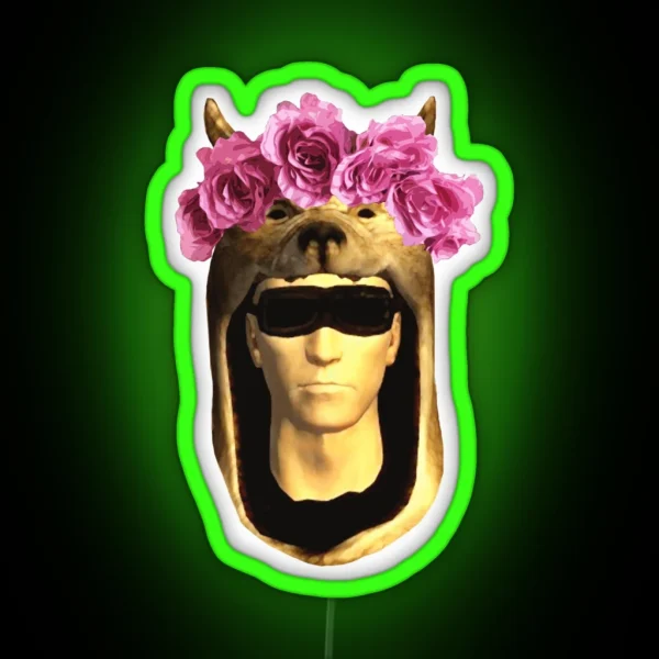 Vulpes Inflowercrown RGB Neon Sign