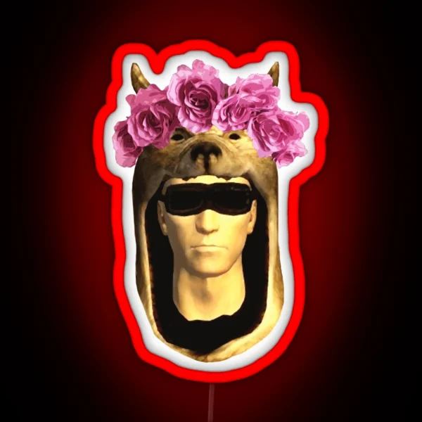 Vulpes Inflowercrown RGB Neon Sign