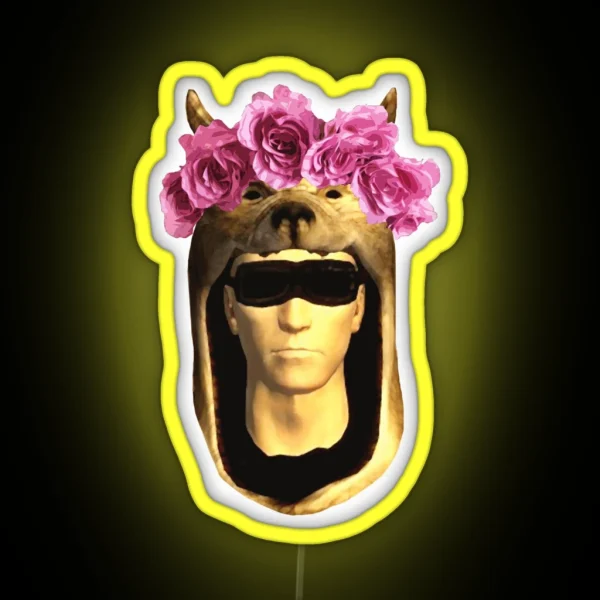 Vulpes Inflowercrown RGB Neon Sign