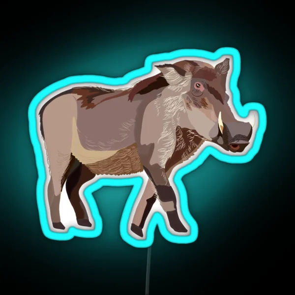 W Is For Warthog RGB Neon Sign