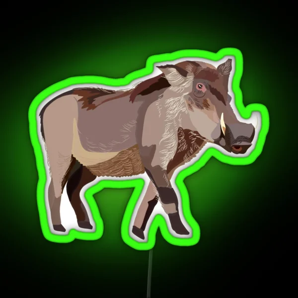W Is For Warthog RGB Neon Sign