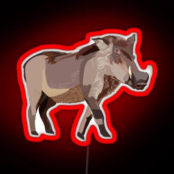 W Is For Warthog RGB Neon Sign