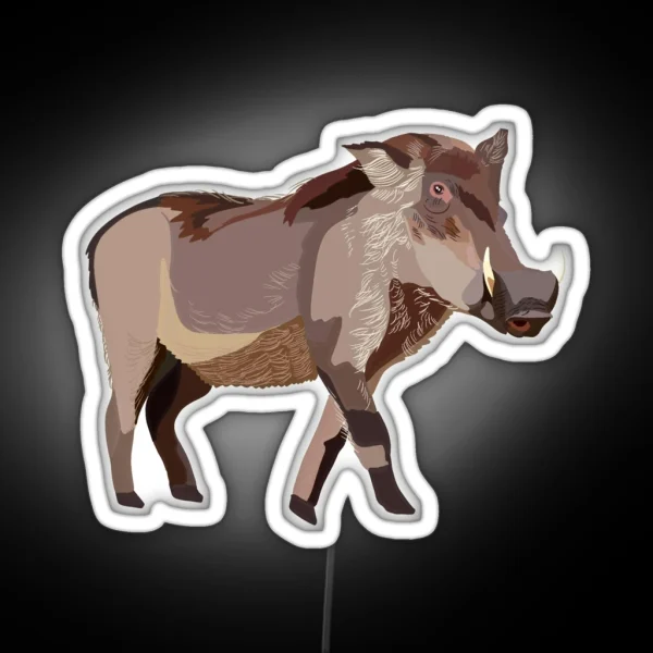 W Is For Warthog RGB Neon Sign