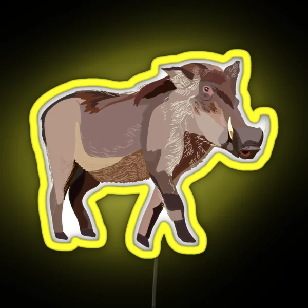 W Is For Warthog RGB Neon Sign