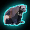 Wolverine neon sign with RGB colors