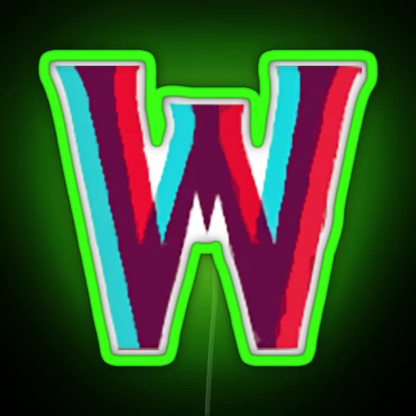 W Kdrama Logo RGB Neon Sign