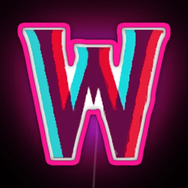 W Kdrama Logo RGB Neon Sign
