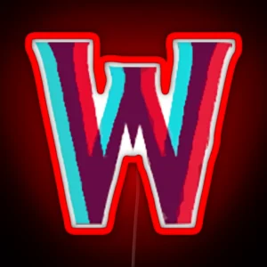 W Kdrama Logo RGB Neon Sign