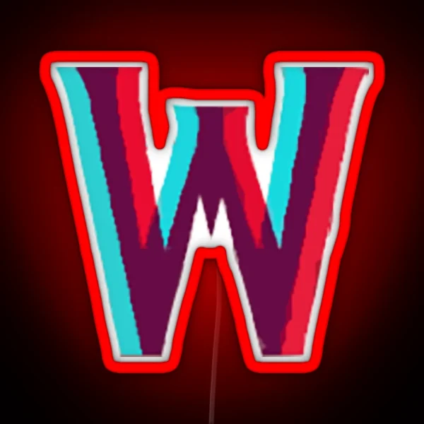 W Kdrama Logo RGB Neon Sign