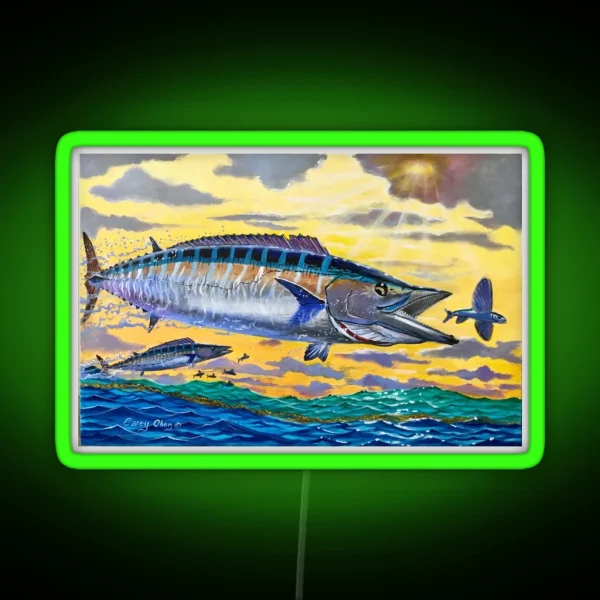 Wahoo Sunrise RGB Neon Sign