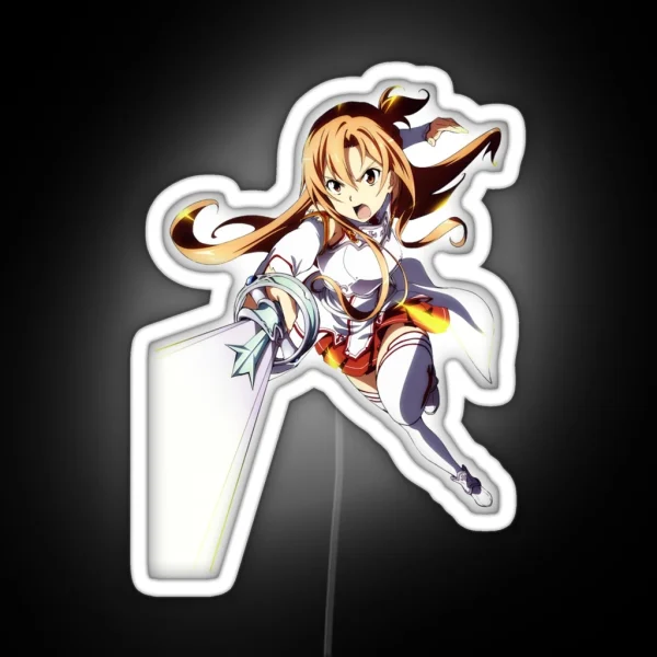 Waifu Anime Asuna RGB Neon Sign