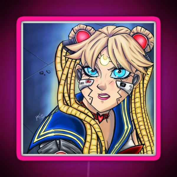Wake Up Senshi RGB Neon Sign