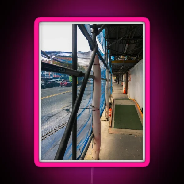 Walkway Under Scaffolding RGB Neon Sign