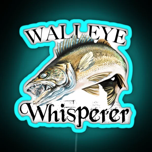 Walleye Whisperer RGB Neon Sign