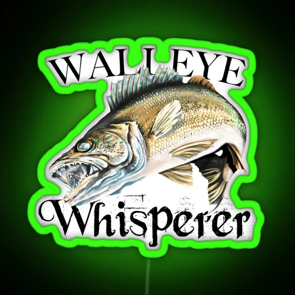 Walleye Whisperer RGB Neon Sign