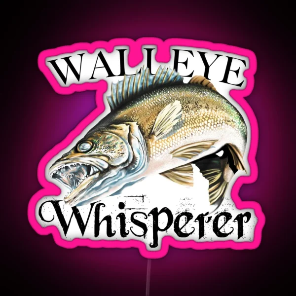 Walleye Whisperer RGB Neon Sign