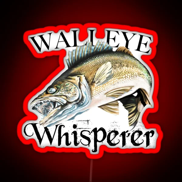 Walleye Whisperer RGB Neon Sign