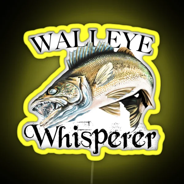 Walleye Whisperer RGB Neon Sign