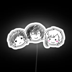 Wan Akutagawa Dazai Atsushi Drawn RGB Neon Sign