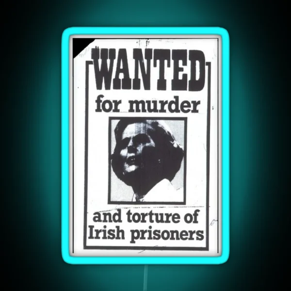 Wanted RGB Neon Sign