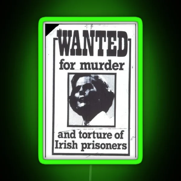Wanted RGB Neon Sign