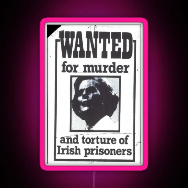 Wanted RGB Neon Sign