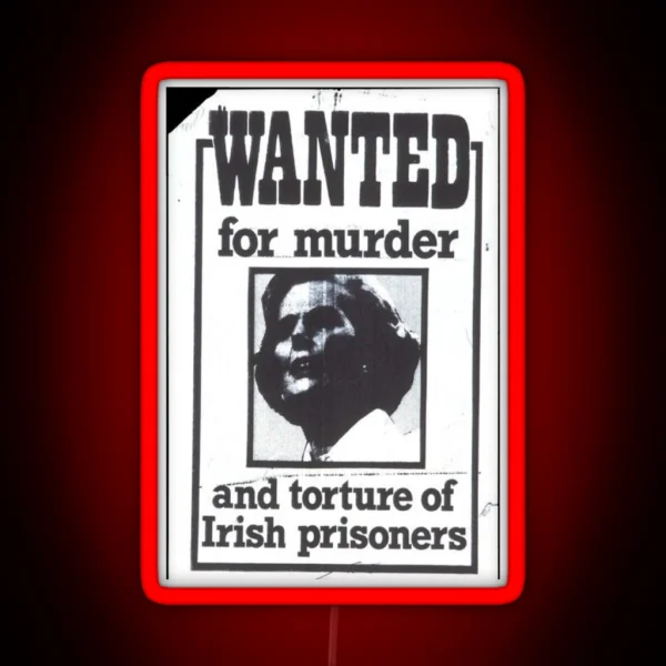 Wanted RGB Neon Sign