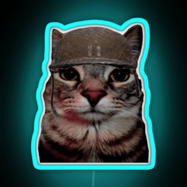 War Cat RGB Neon Sign