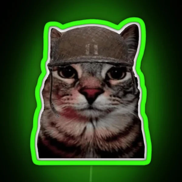 War Cat RGB Neon Sign