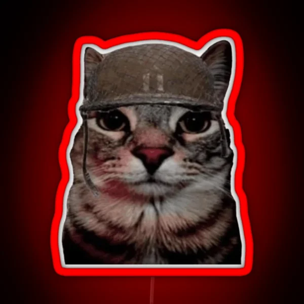 War Cat RGB Neon Sign