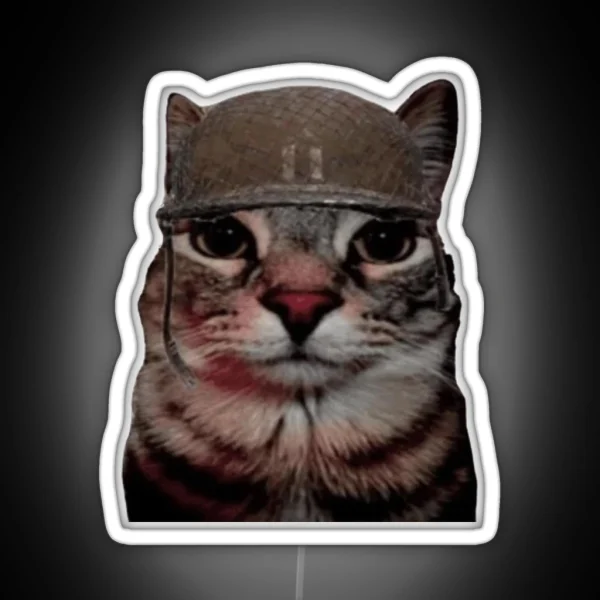 War Cat RGB Neon Sign