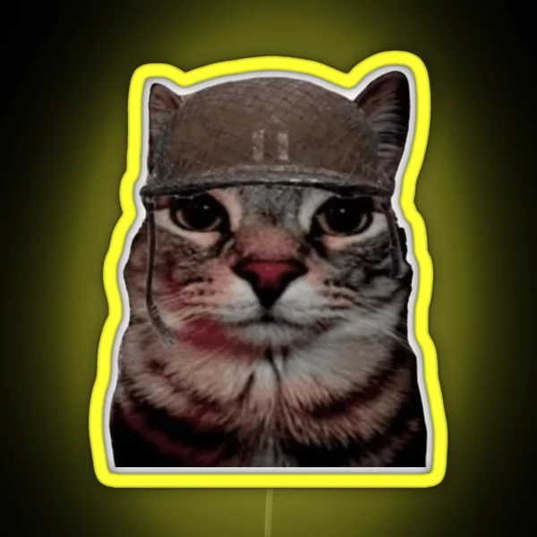 War Cat RGB Neon Sign