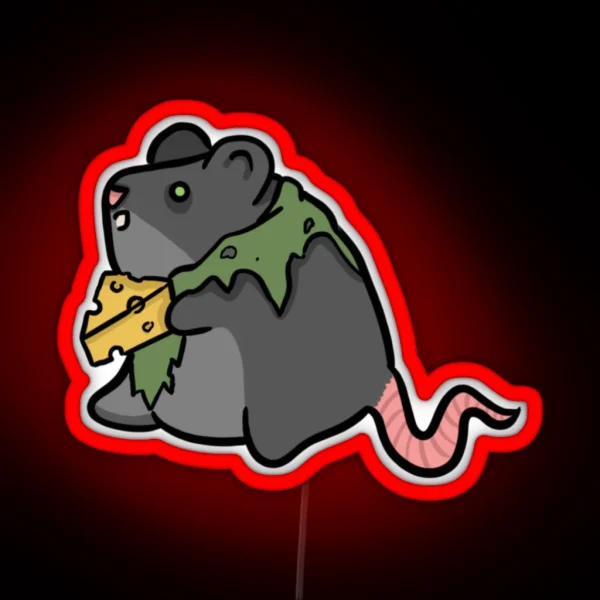 War Rat On Lunch Break RGB Neon Sign