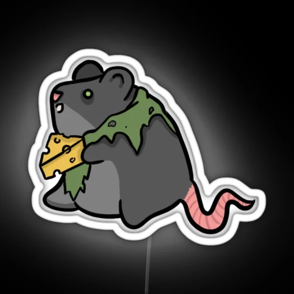 War Rat On Lunch Break RGB Neon Sign