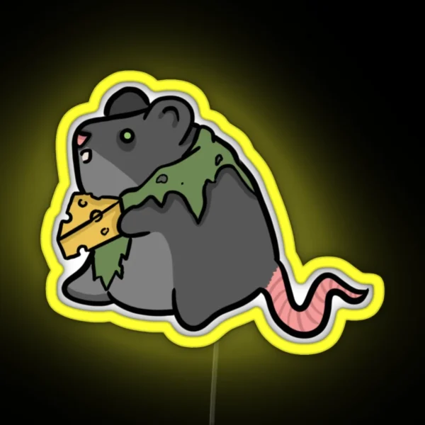 War Rat On Lunch Break RGB Neon Sign