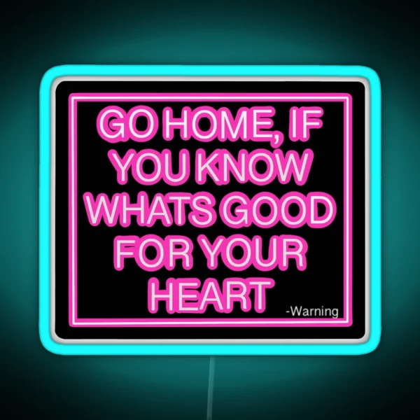 Warning Neon Sign RGB Neon Sign