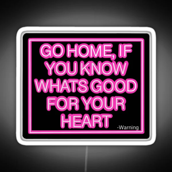 Warning Neon Sign RGB Neon Sign
