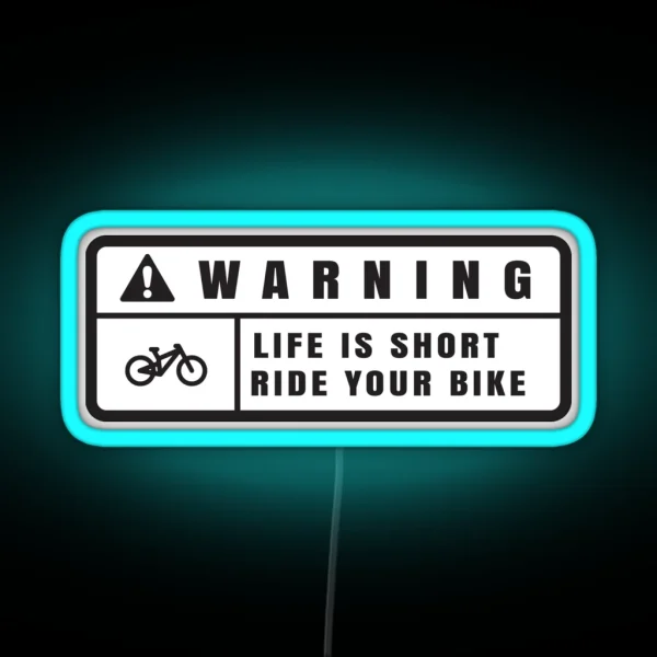 Warning RGB Neon Sign