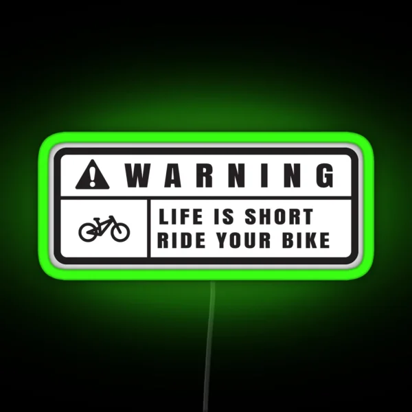 Warning RGB Neon Sign