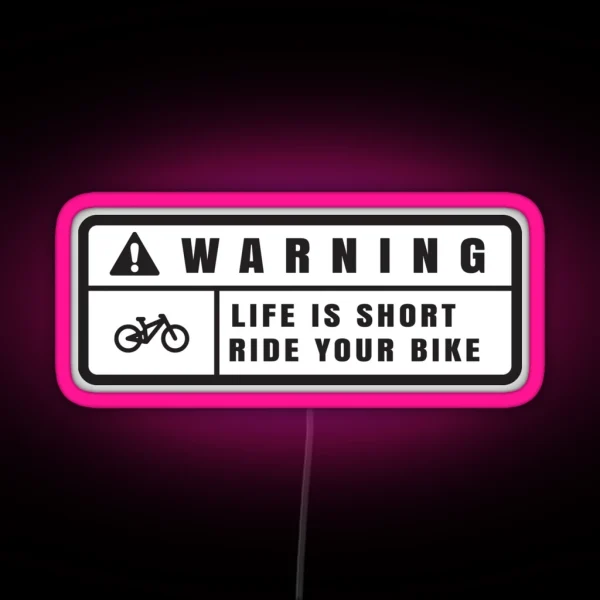 Warning RGB Neon Sign